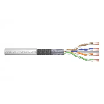 Võrgukaabel Digitus CAT 6 SF/UTP keerdpaar paikakaabel tooral 305m hall