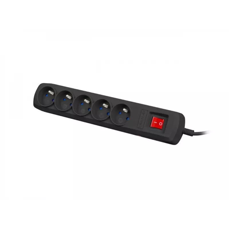Pistikupesade riba ARMAC ARC 5 — 5 pistikupesa, 3 m kaabel, must