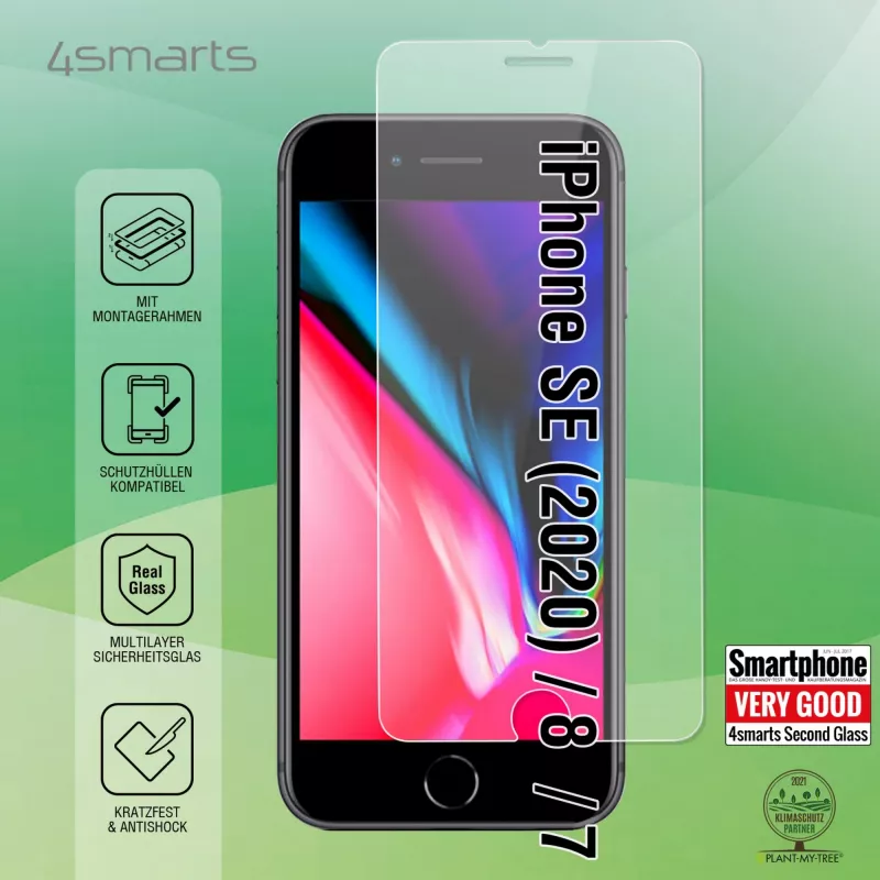 Ekraanikaitse 4smarts 456348 Apple iPhone SE (2020) / 8 / 7