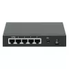 Gigabit 5xPoE läbiv lüliti, toide PoE või vahelduvvooluga, 68W