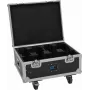 Flightcase Roadinger 31005247 4× AKKU MBT-3 jaoks, rataste ja integreeritud laadimisfunktsiooniga