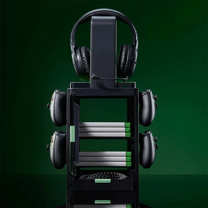 Numskull Games Official Xbox Gaming Locker, Diskettenhalter mängudele, Xbox, Must, Juhtmega