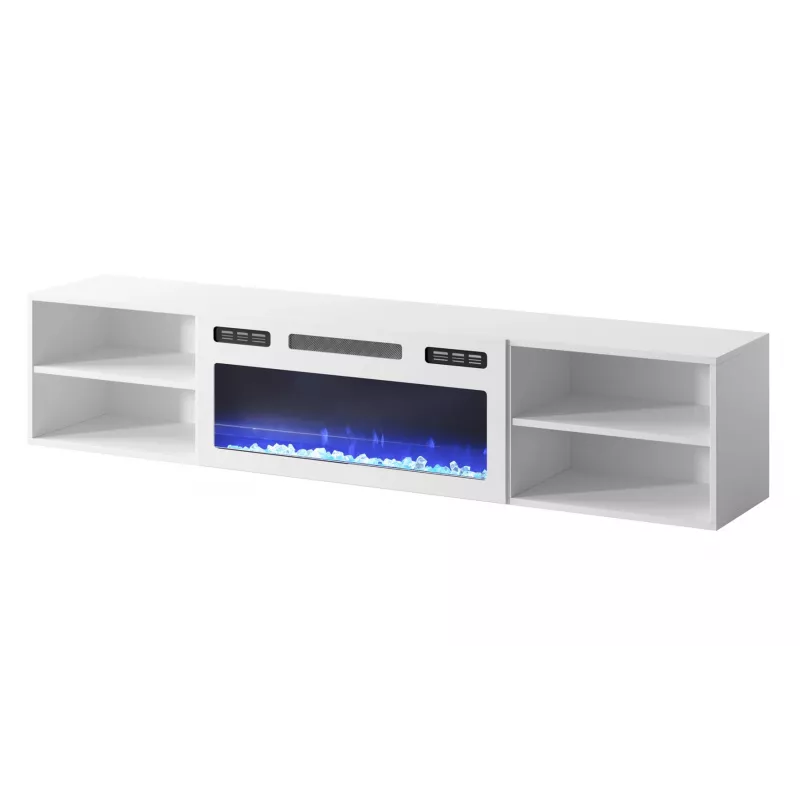 RTV-kapp POLO 180x33x39 valge + kamin valge