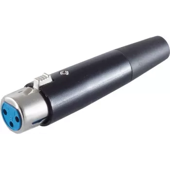 XLR-pistik ShiverPeaks BS55025 musta korpusega — 3-kontaktiline heli mikrofoni/liinipistik