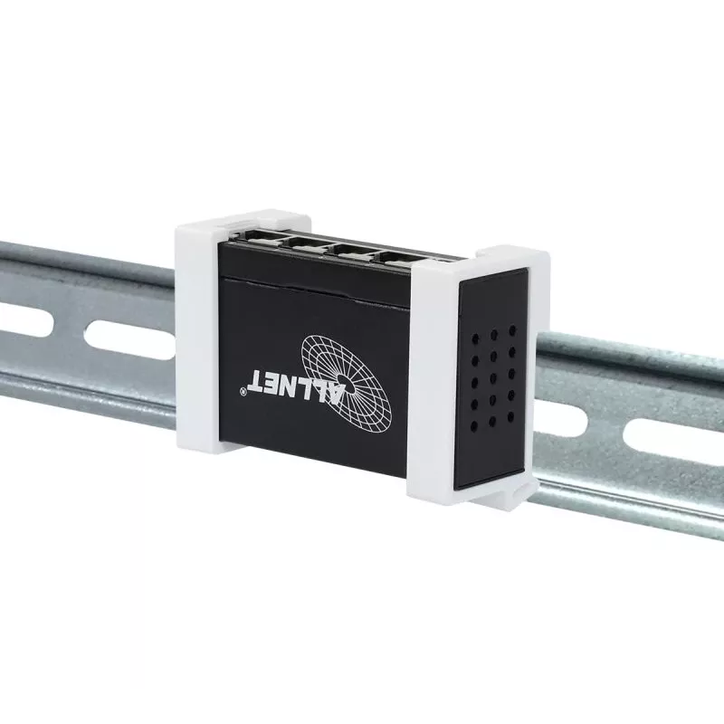 Shelly • Hutschiene • Pro Verteiler Switch 4 • 4x Pro Anschlüsse • 1x LAN Eingang • Lüfterlos • by ALLNET (Shelly_Pro_Hub_4)