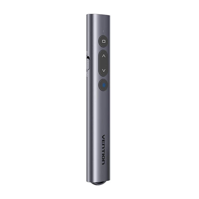 Juhtmevaba laserosuti Vention KQIH0 — punane laser, maksimaalne ulatus 50 m, USB-liides, kerge PVC-korpus
