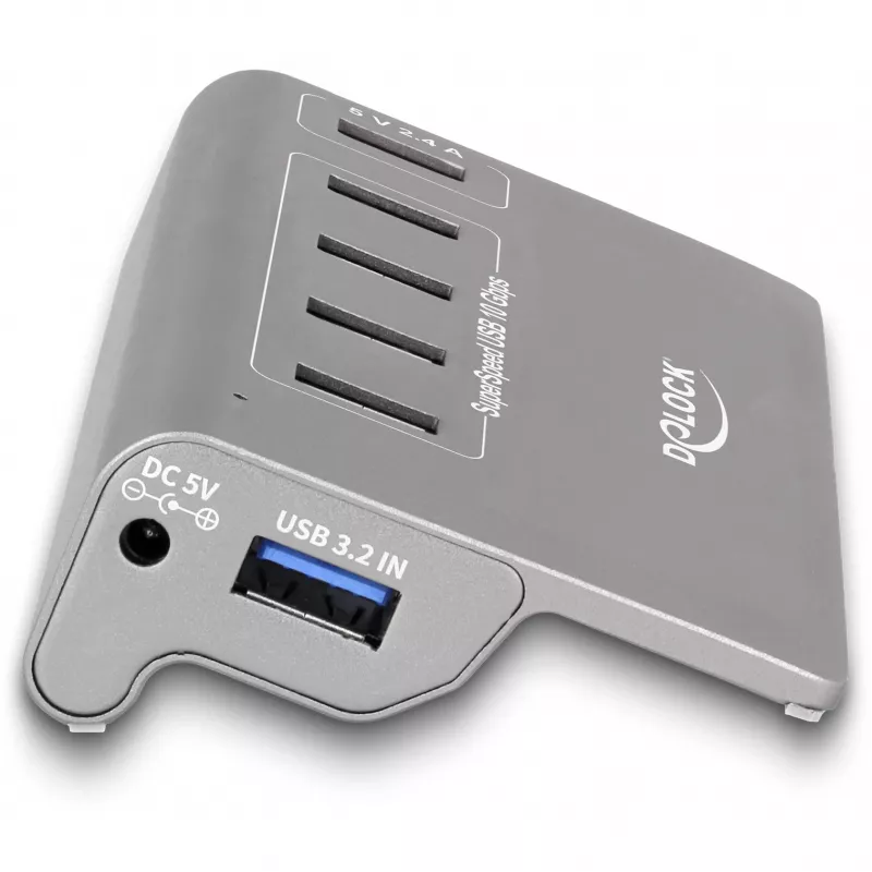 DeLOCK USB-jaotur 10 Gbps 4 A-tüüpi porti 1 kiirlaadimisport