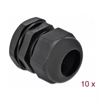 Kaablitihend DeLOCK 60224 Must Plastik 10 tk