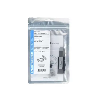 HDMI pordiblokeerija Smartkeeper HMD04PKGY hall, turvaline volitamata juurdepääsu vastu