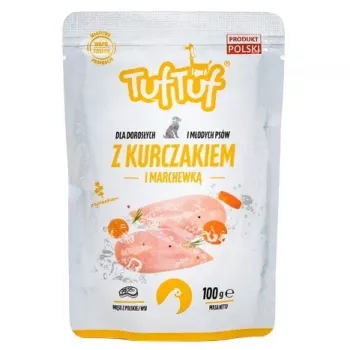 TUF TUF kana ja porgandiga - märg koeratoit - 100g