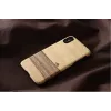 Telefonikott MAN&WOOD iPhone X/XS jaoks — terra must, kaitsev tagakaas