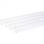 HardTube 12/10mm akrüül (PMMA) läbipaistev 60cm, toru läbipaistev, 4-osaline komplekt
