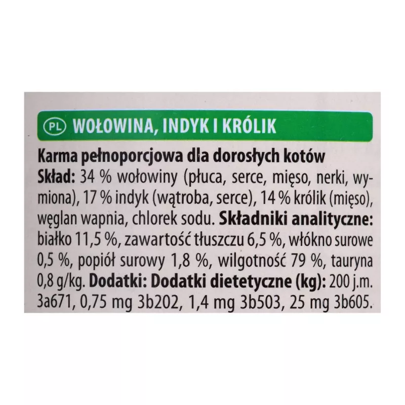 ANIMONDA Carny Adult Veiseliha, kalkun, küülik - märg kassitoit - 400 g