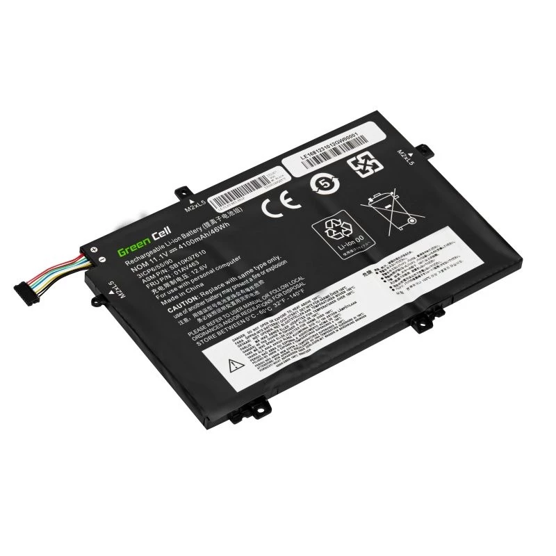 Aku roheline Cell LE168 Lenovo ThinkPad L480 L490 L580 L590 L14 L15 Gen 1 Gen 2