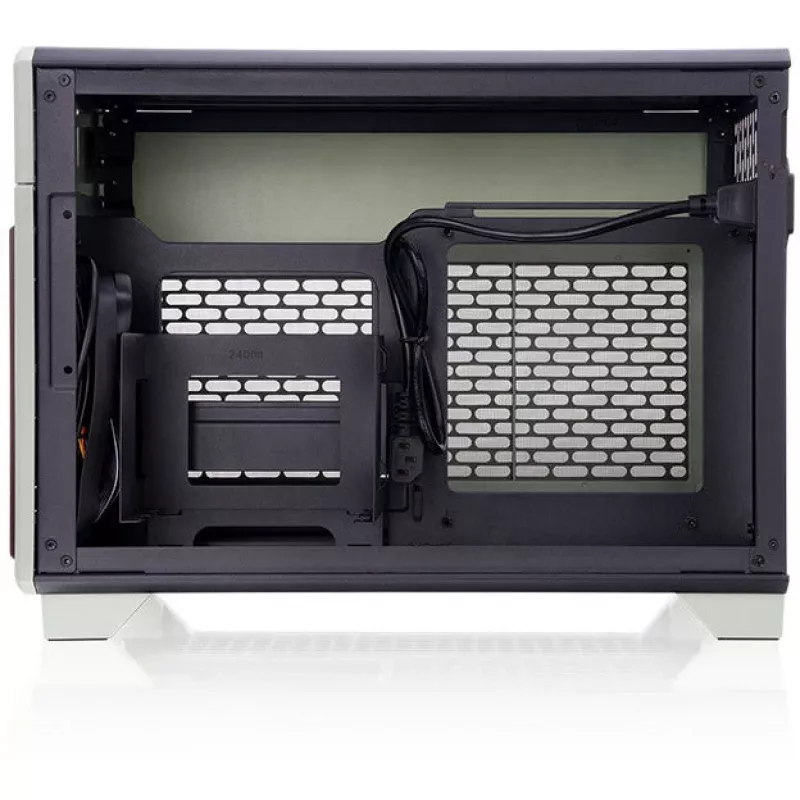 Mini korpus THERMALTAKE TR100 WS Matcha roheline kompaktne disain, mini-ITX/microATX tugi