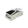 RJ45 pistikupesa LogiLink MP0022 must läbipaistev