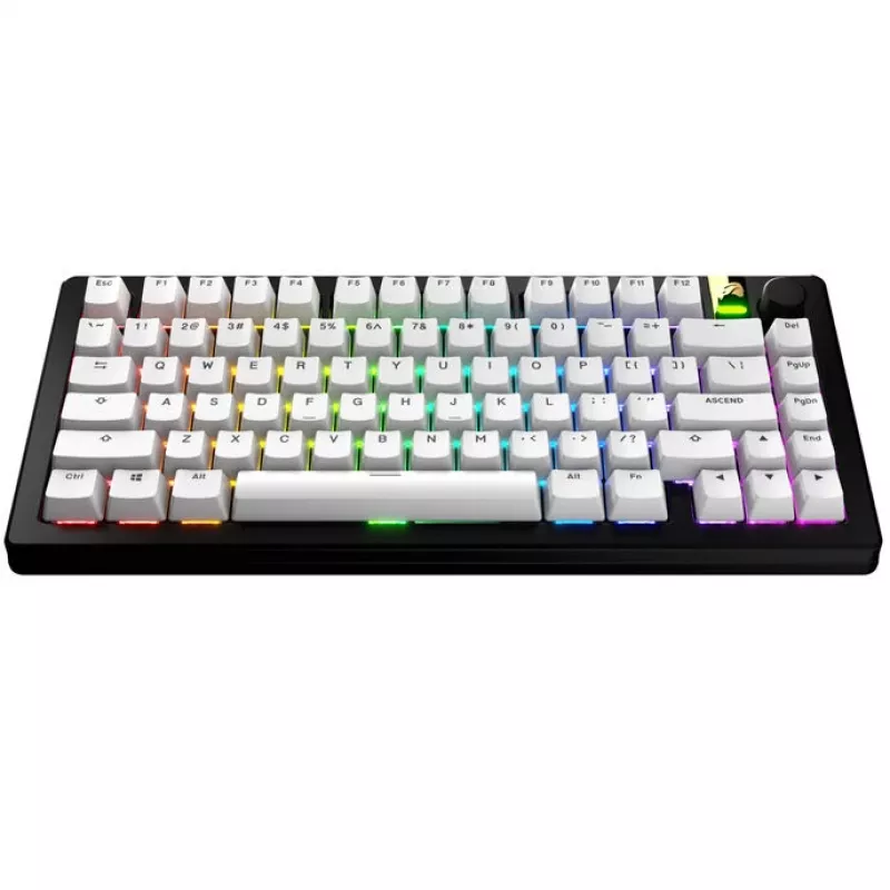 Keycaps GLORIOUS GPBT Basics PBT Dye-Sub Classic Valge ANSI layout