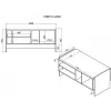 Cama PORTO bench/table 100x50x46 oak/Must