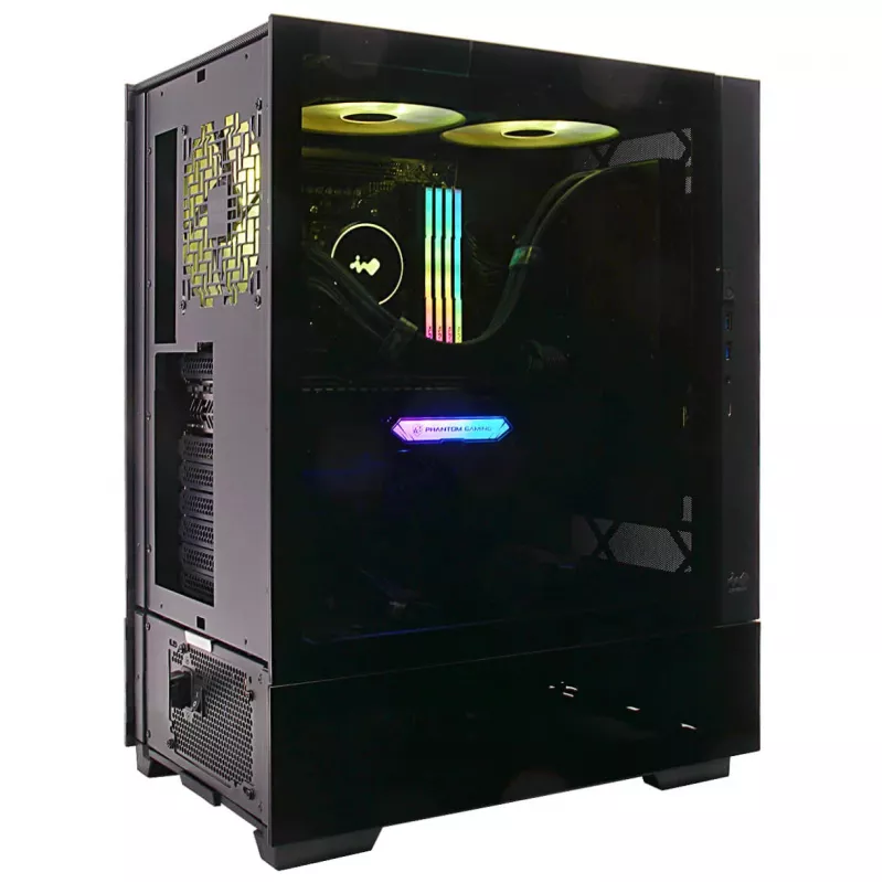 InWin Modfree Base Big-Tower karastatud klaas - must