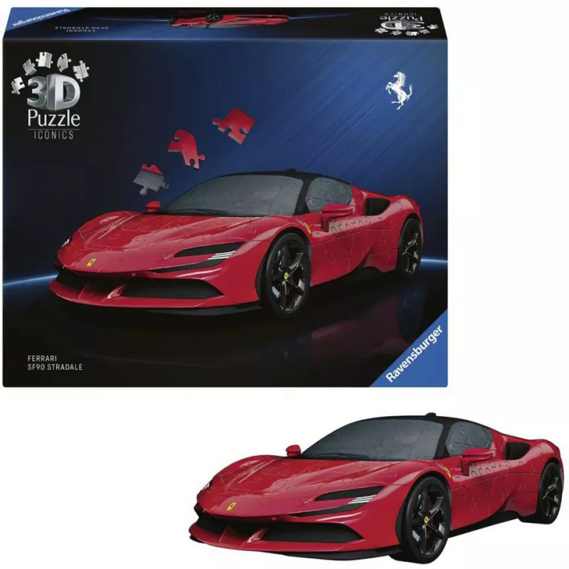 3D pusle Ravensburger Iconics Ferrari SF90 Stradale – kogumismudeli komplekt