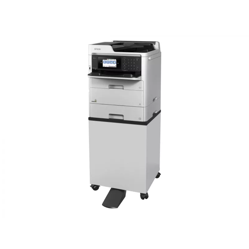 Printer cabinet stand Epson 7112285 — floor stand for Epson WorkForce Pro printers, Must or Valge