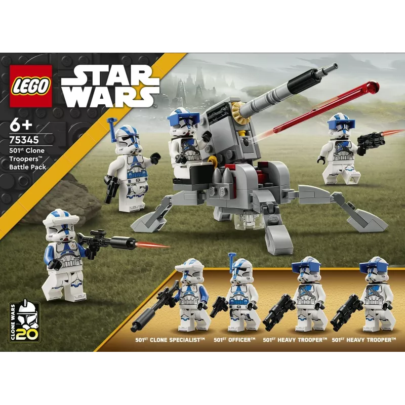 LEGO 75345 Star Wars 501st kloonisõdurite lahingupakk ehituskomplekt