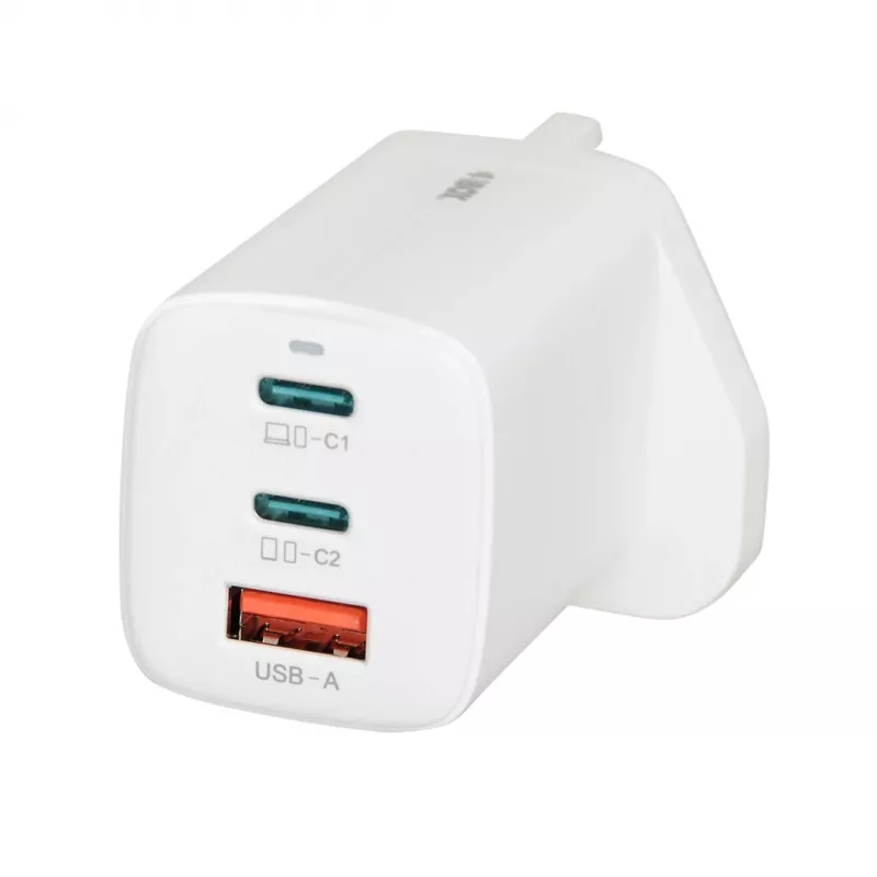 iBOX C-65 Valge, GaN 65W universaalne laadija UK pistikuga