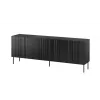 Cama kummut ISLA 200x40x75 matt must