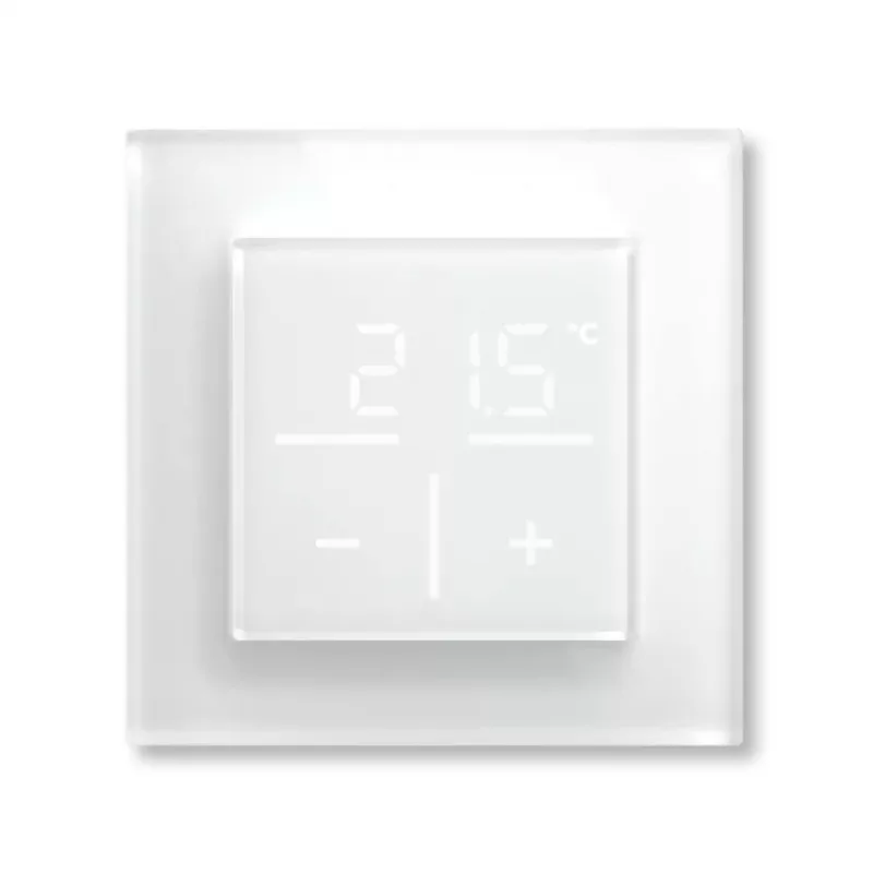 Klaasseina termostaat Homematic IP 161333A0 CO2-anduriga, digitaalne RF, 230 V, 54,5×54,5×29 mm
