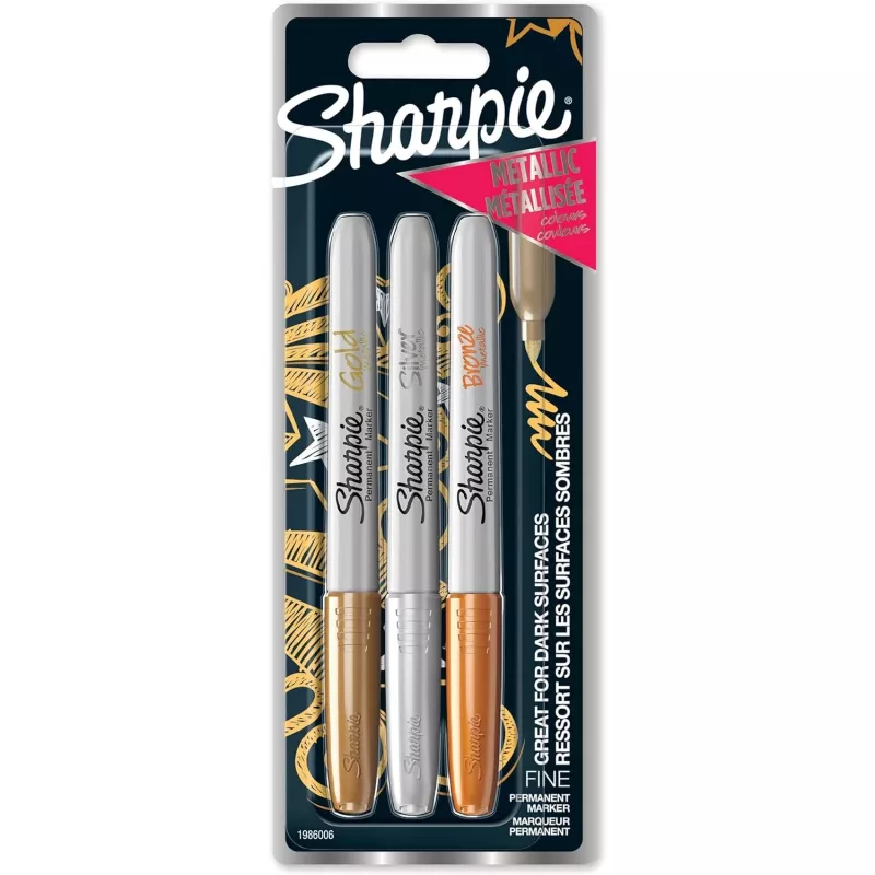 Marker Fine tip Sharpie 1986006 Pronks Kuld Hõbe