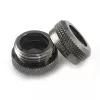 XSPC Connector G1/4 kuni 14 mm Hardtube, must kroom - 8 tk