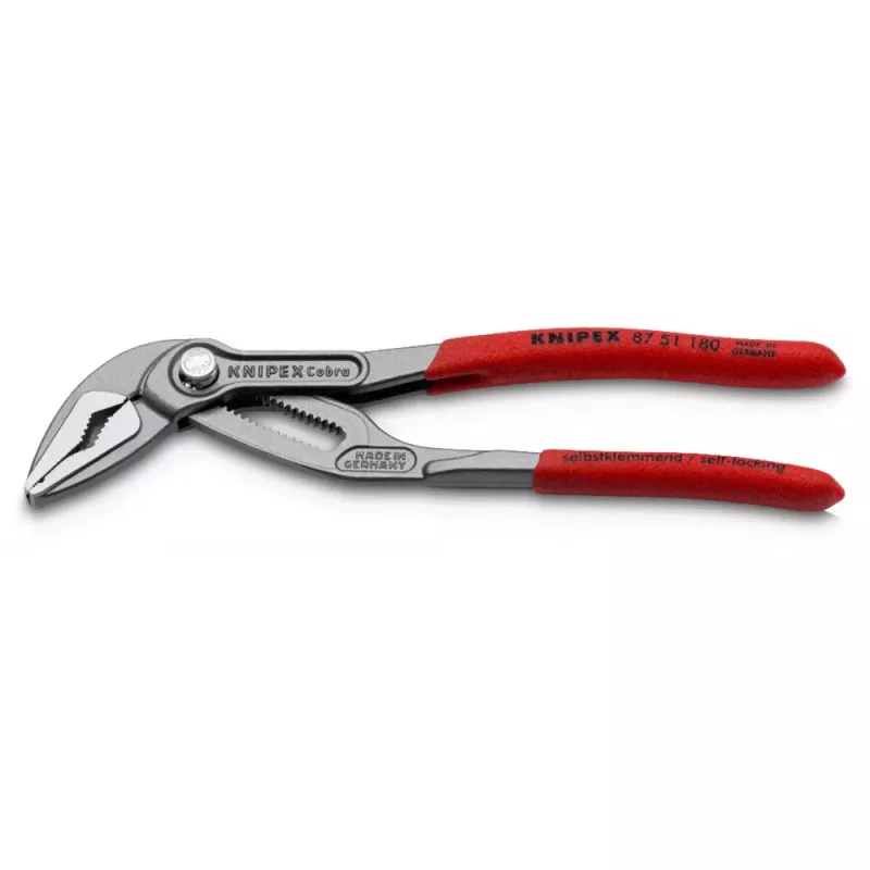Veepumba tangid Knipex Cobra ES 87 51 180 SB – reguleeritava lõuaga 0–45 mm