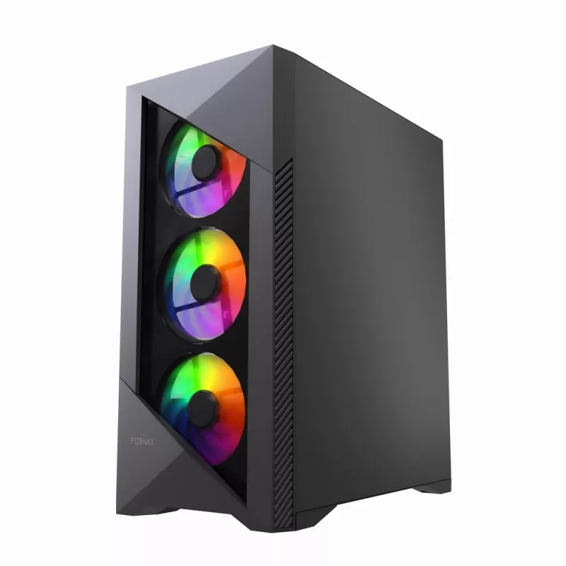 Gembird CCC-FC-900ARGB Gaming arvuti korpus Fornax 900, ATX, must