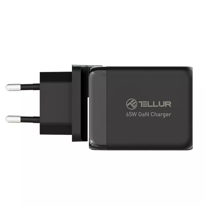 Seinalaadija Tellur TLL151451 65W, 3 porti (2x USB-C, 1x USB-A)