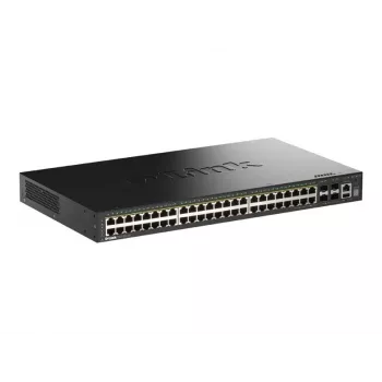 D-Link 52-pordiline virnastatav Gigabit PoE+ hallatav nutikas lüliti 4 x 10G SFP+ pordiga