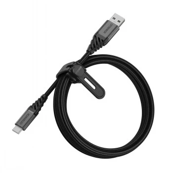 Otter Products OtterBox Premium - USB-kaabel - 24 pin USB-C (M) USB-le (M) - USB2.0 - 3 A - 2,0 m - tume tuhkmust (78-52665)