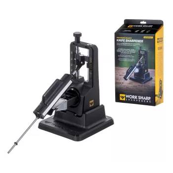 Knife sharpener Work Sharp Precision Adjust 09DX164 adjustable angle with ceramic honing rod, diamond plates, Must, 243.8×165.1×143.3 mm