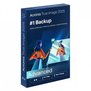 Acronis True Image | Advanced + 500GB Acronis Cloud Storage | 1 PC/MAC | 1 aasta