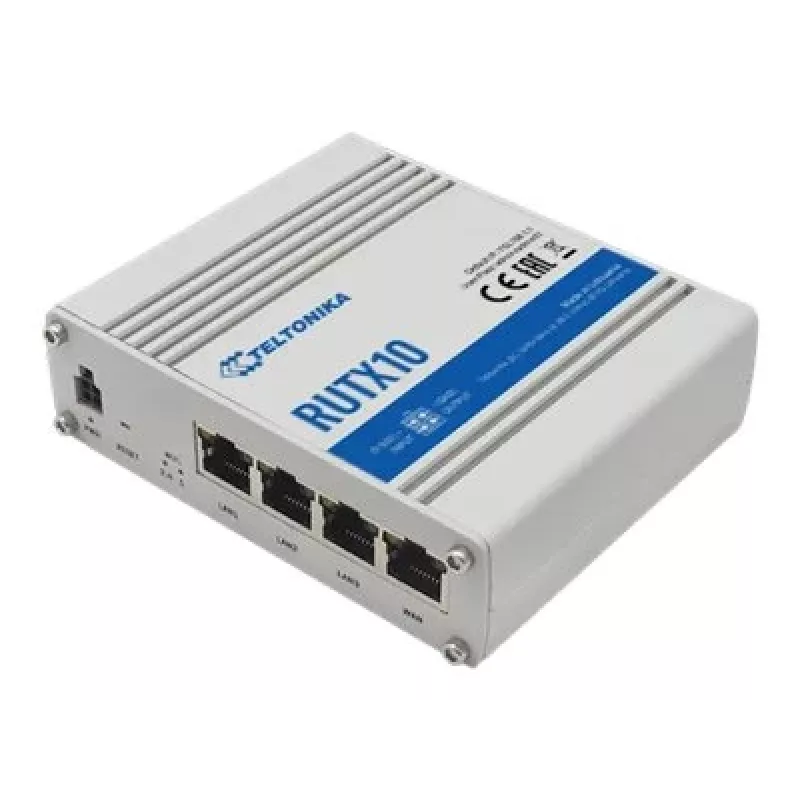 Teltonika RUTX10 traadita ruuter Gigabit Ethernet kaheribaline (2,4 GHz / 5 GHz) Valge
