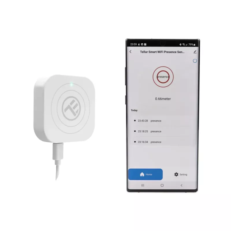 Presence Sensor Tellur TLL331552 WiFi valge — traadita kohalolekuandur, valge