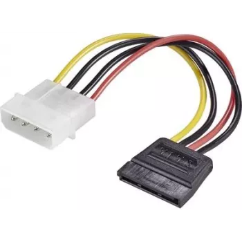Toiteadapter Renkforce RF-4174632 1× IDE 4‑kontaktiline -> 1× SATA 15‑kontaktiline kaabel 0,15 m