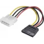 Toiteadapter Renkforce RF-4174632 1× IDE 4‑kontaktiline -> 1× SATA 15‑kontaktiline kaabel 0,15 m