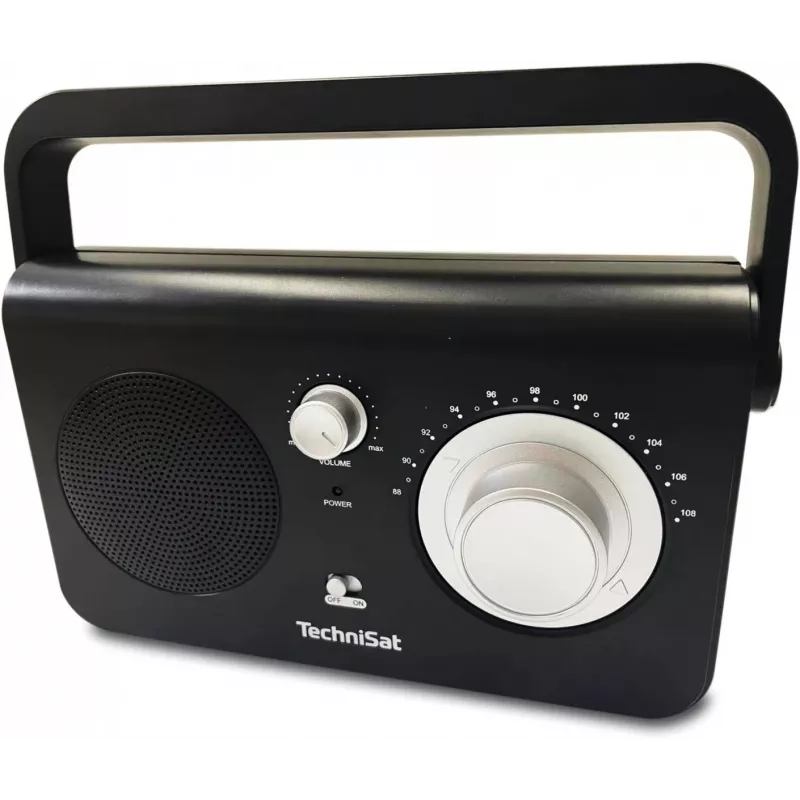Kaasaskantav raadio TECHNISAT CLASSIC 100 — Analoog FM, 1 W RMS, 3,5 mm, Valge