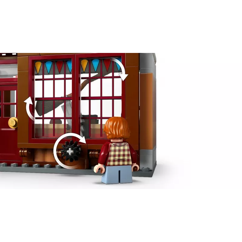 LEGO Harry Potter 76452 Quidditch Supplies jäätisesalongi miniehitiskomplekt, 795 tükki, 6 minifiguuri, vanus 8+