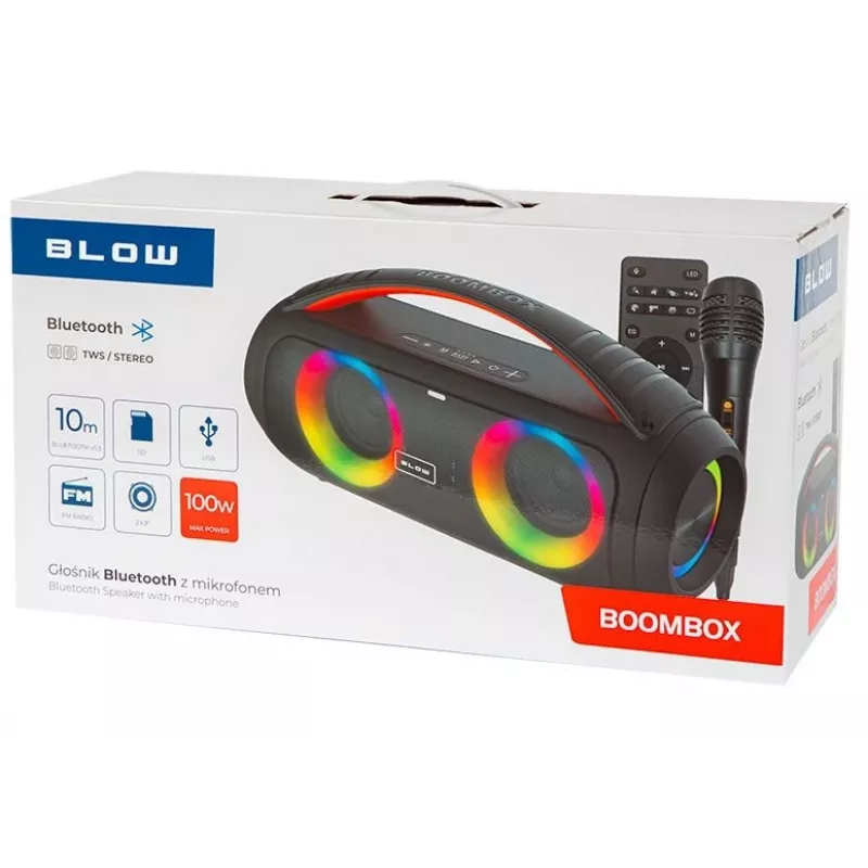 Kaasaskantav kõlar BOOMBOX Bluetooth-kõlar, 30-356#, BLOW, must