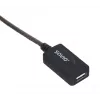 USB aktiivne pordipikendus SAVIO CL-130 10 m USB 2.0 A-pistik–emane, 5 V, must