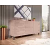 Kummut cama meble Cama Nova 155×40×72 cm, roosa matt, MDF raam