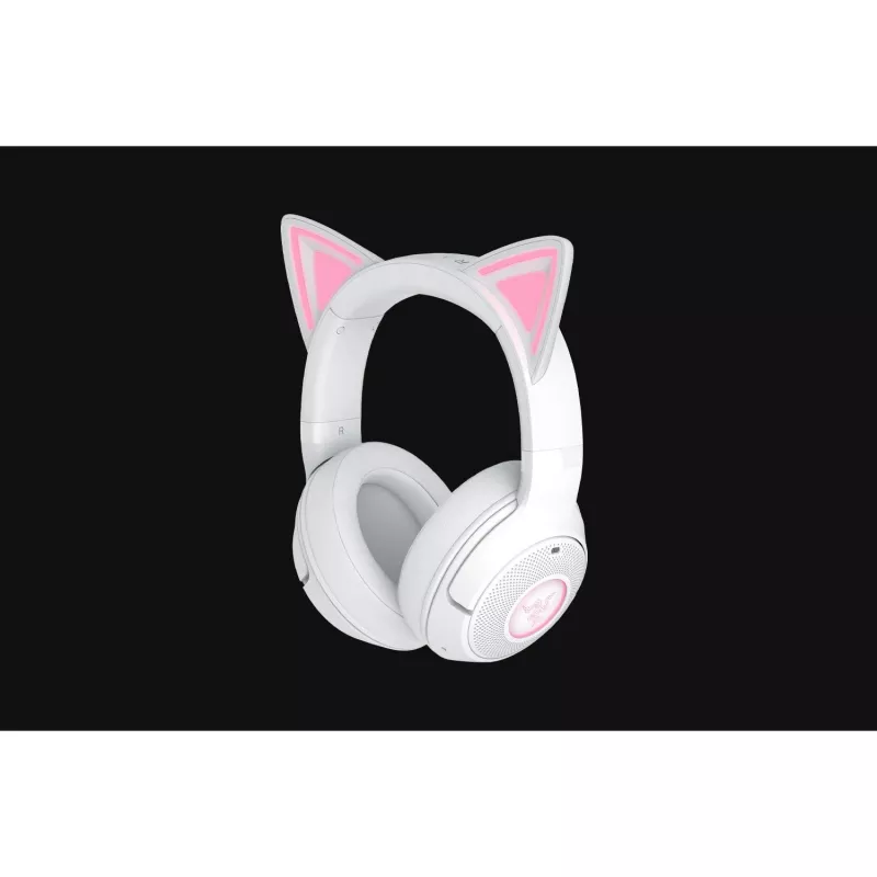 Juhtmevabad mänguripeakomplektid Razer Kraken Kitty V2 BT Valge Bluetoothi, THX Spatial Audio, RGB-valgustusega