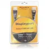 DisplayPort kaabel DeLOCK 82770 1 m Must Pruun