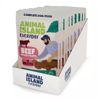 ANIMAL ISLAND veisefileed puljongis koertele 10x150g